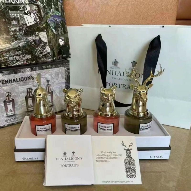 Set of PENHALIGON&#39;S perfume bottles (30mlx4)  4 excellent scents for men and women.